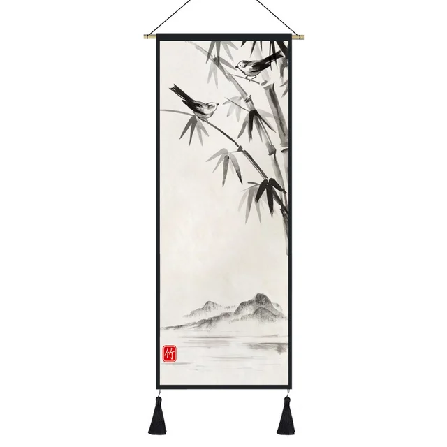 Cloth Painting Living Room Wall Decoration Painting Porch Tapestry Homestay Hanging Cloth 10 Color - Shop at LoveMi