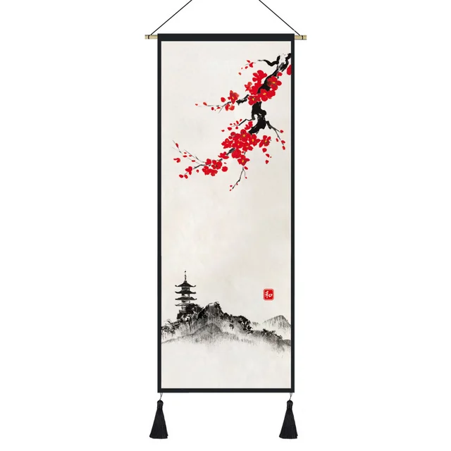Cloth Painting Living Room Wall Decoration Painting Porch Tapestry Homestay Hanging Cloth 6 Color - Shop at LoveMi