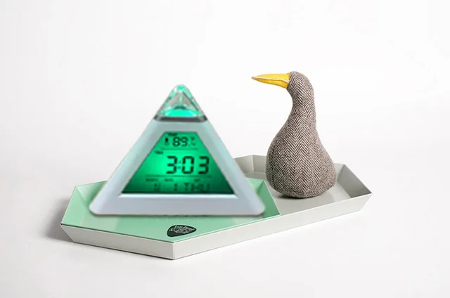 Pyramid Alarm Clock Student Creative Luminous Alarm Clock Green - Shop at LoveMi