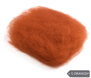 New Product Tear Hair European And AmericanHot StyleMid-Length WigReal Hair - Orange - View 1