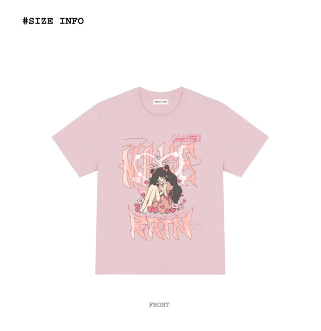 Bf Style Student Hip Hop All Match Trend Top Ins Summer Original Tide Brand Fried Street Dark Short Sleeved t Shirt Loose Light Pink - Shop at LoveMi