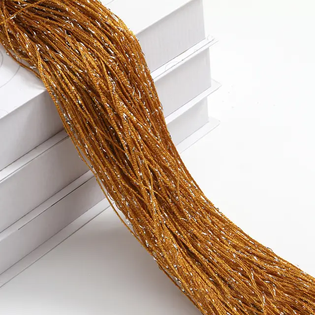 Flashing Silver Thread Curtain Meters Silver Silk Curtain Hanging Gold - Shop at LoveMi