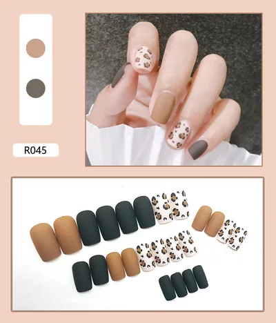 Finished Nail Pieces Nail Art Patches Detachable Nail Patches Female Removable Nail Patches R045 - Shop at LoveMi