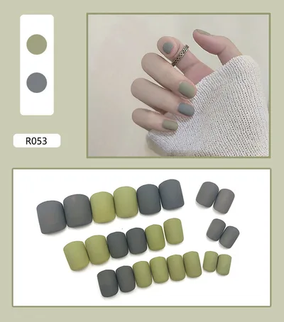 Finished Nail Pieces Nail Art Patches Detachable Nail Patches Female Removable Nail Patches R053 - Shop at LoveMi