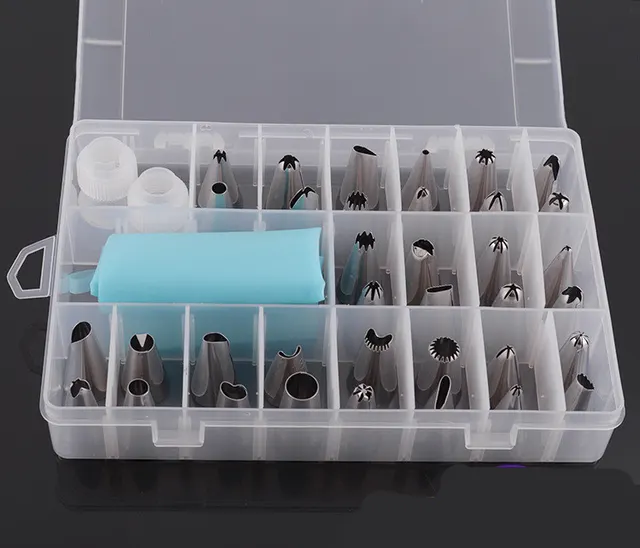 The Manufacturer Produces 36 Head Box Mounting Nozzle, Stainless Steel Mounting Nozzle, 12 Inch Silicone Mounting Bag, Baking Tools Default - Shop at LoveMi