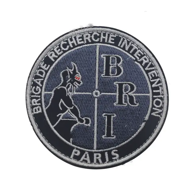 French Series Round Badge Exquisitely Embroidered Velcro Cloth Sticker Military Fan Backpack Sticker - Shop at LoveMi