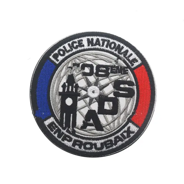 French Series Round Badge Exquisitely Embroidered Velcro Cloth Sticker Military Fan Backpack Sticker H - Shop at LoveMi