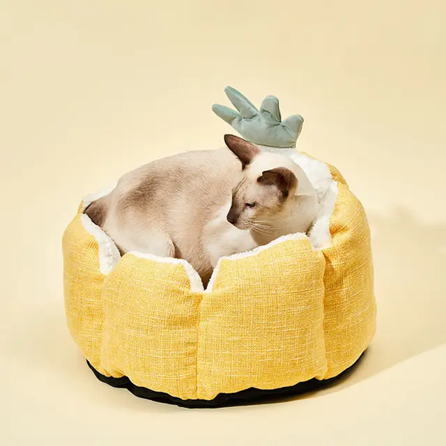 Xiaopei Pineapple Cat litter Cat Litter Winter Warm Dog Kennel Four Seasons Xiao Pei Pineapple Nest - Shop at LoveMi
