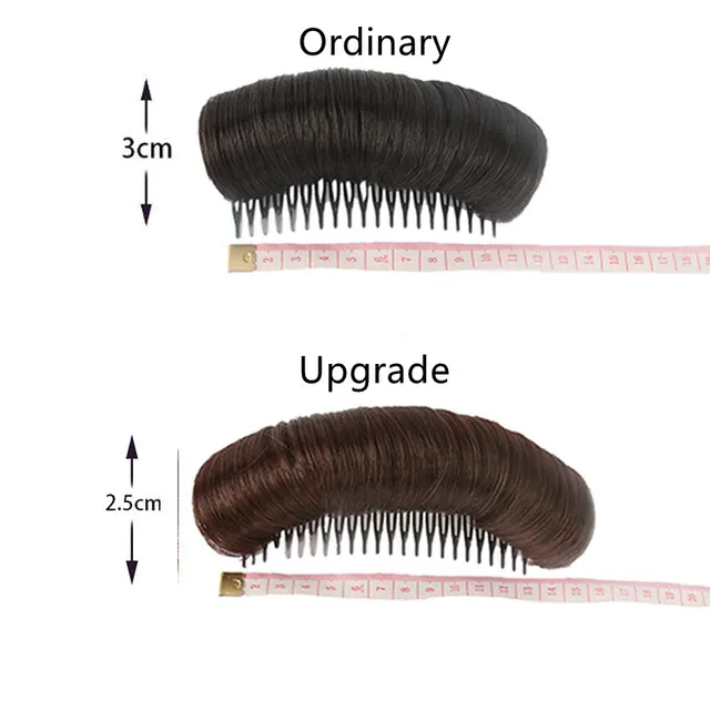 One Piece Invisible Pad Hair Pad Fluffy Hair Pad Brown Black - Shop at LoveMi