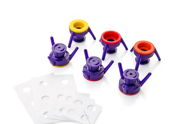 Of Inverted Vertical Bottle Cap Holder Plastic Bottle Leak proof Lid 6 Pieces - Shop at LoveMi