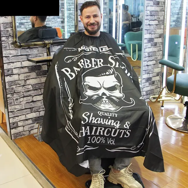 Skull Pattern Hair Cutting Cloth Default - Shop at LoveMi