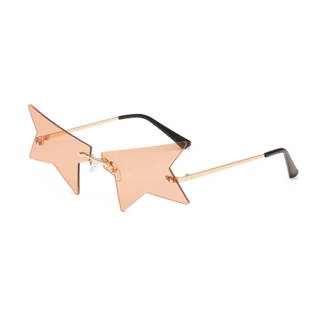 Five pointed Star Trend Sunglasses Tea - Shop at LoveMi