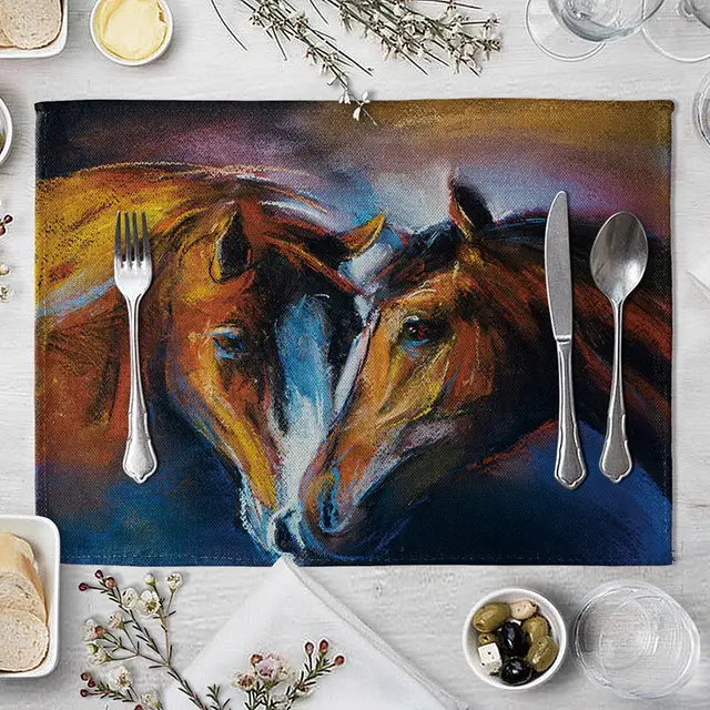 Striped Printed Western Placemat Placemat A04 - Shop at LoveMi