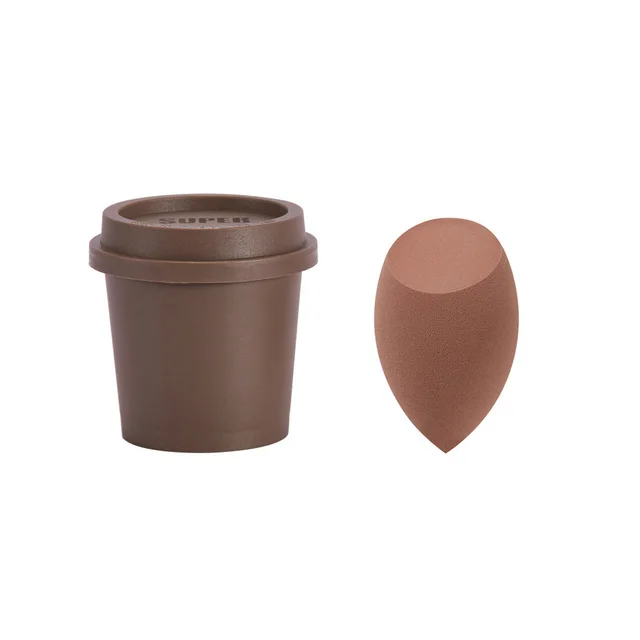 Beauty Egg Dry And Wet Soft Coffee Cup Storage Box Milk Tea Diagonal Cut - Shop at LoveMi