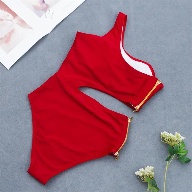 JESSIC New Teen Style Bikini One Piece Swimming Suit Red - Shop at LoveMi