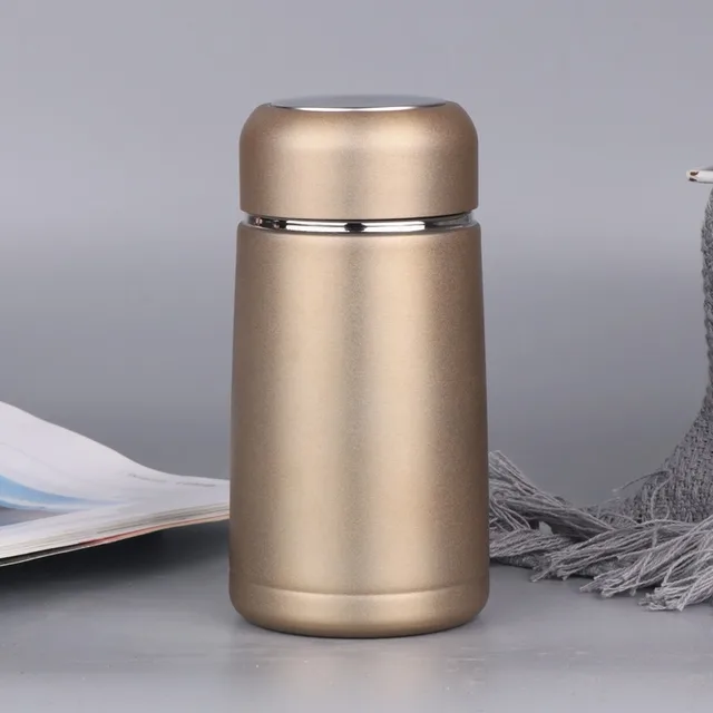 Winter 304 Stainless Steel Korean Mini Vacuum Insulation Cup With Tea Net Water Cup 350Ml Customized Golden - Shop at LoveMi