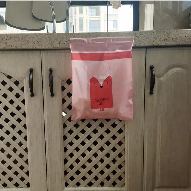 Cartoon Disposable Household Garbage Bag Adhesive Car Garbage Bag Creative Car Storage Bag Factory Spot Pink - Shop at LoveMi