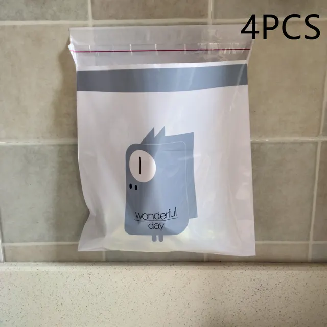 Cartoon Disposable Household Garbage Bag Adhesive Car Garbage Bag Creative Car Storage Bag Factory Spot Purple 4Pcs - Shop at LoveMi