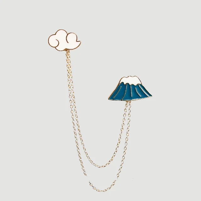 Cute Japanese Collar Buckle Pin Personalized Bag Pendant Blue - Shop at LoveMi