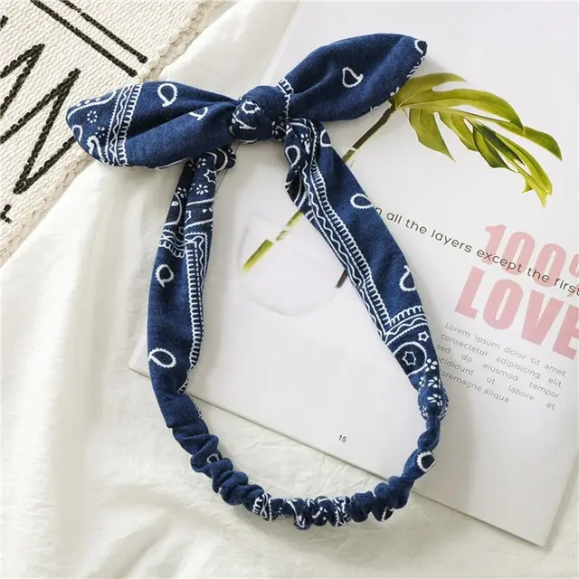 Vintage Bohemia Hair Bands for Girls Women Hair Accessories Blue - Shop at LoveMi