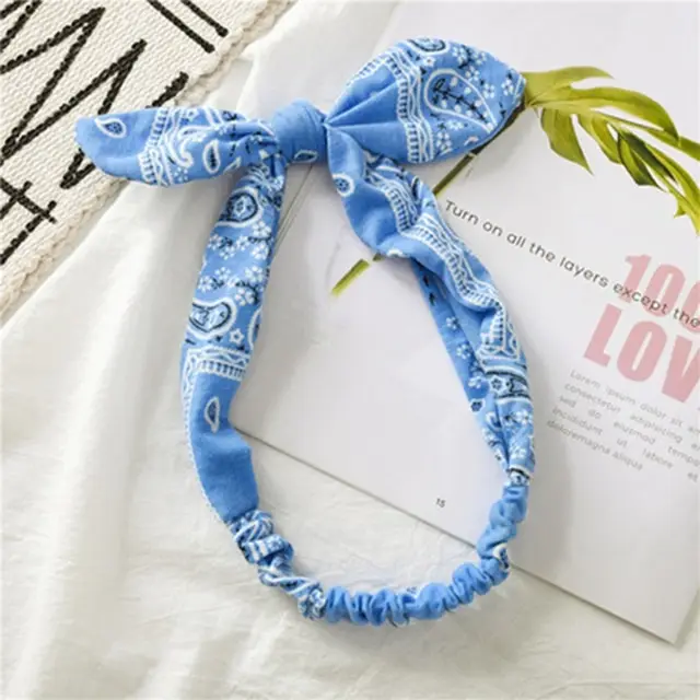 Vintage Bohemia Hair Bands for Girls Women Hair Accessories Light Blue - Shop at LoveMi