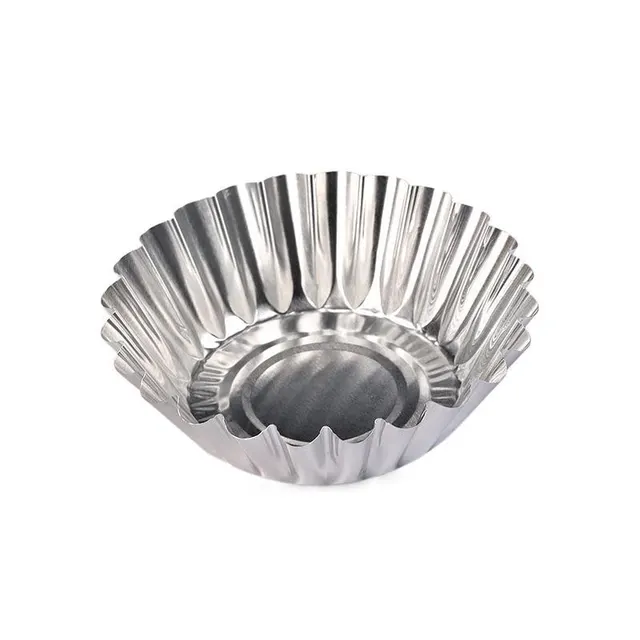 Disposable Bowl Cake Bowl Tin Foil Tin Foil Cup Chrysanthemum Cup Round Egg Tart Pudding Horseshoe Cake Filling Soup Mold B304 - Shop at LoveMi
