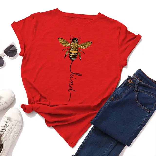 European And American Women'S Loose Round Neck Short Sleeved T Shirt Women'S Base Big Red - Shop at LoveMi