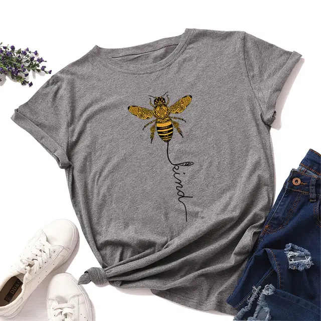 European And American Women'S Loose Round Neck Short Sleeved T Shirt Women'S Base Dark Gray - Shop at LoveMi