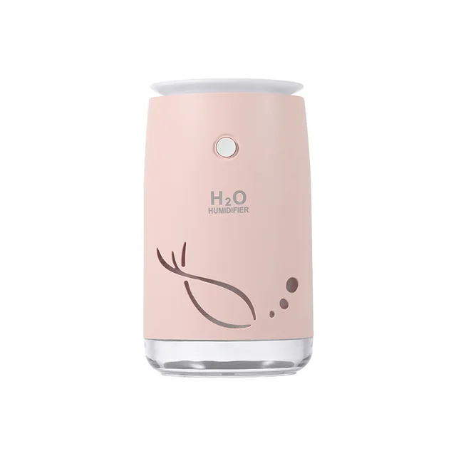 New Small Tail Fish Night Light Humidifier USB Mini Car Air Purifier Household Humidifier Pink - Shop at LoveMi