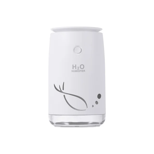 New Small Tail Fish Night Light Humidifier USB Mini Car Air Purifier Household Humidifier White - Shop at LoveMi