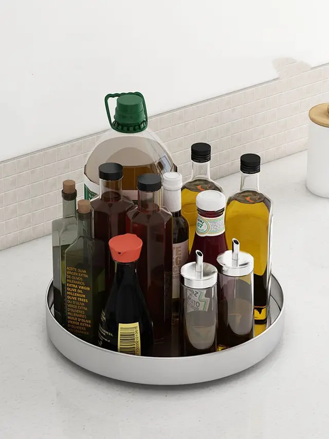 Seasoning Rack, Countertop, Rotatable Oil, Salt, Sauce And Vinegar Storage Products Default - Shop at LoveMi