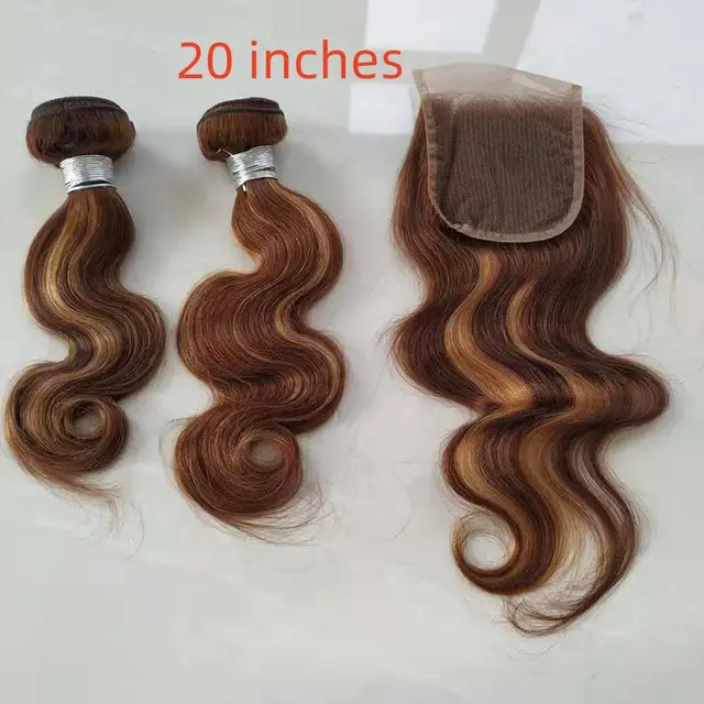 Real Hair Weave Piano Color Hair Block Body Wave Human Hair Bundle 20 Inches - Shop at LoveMi