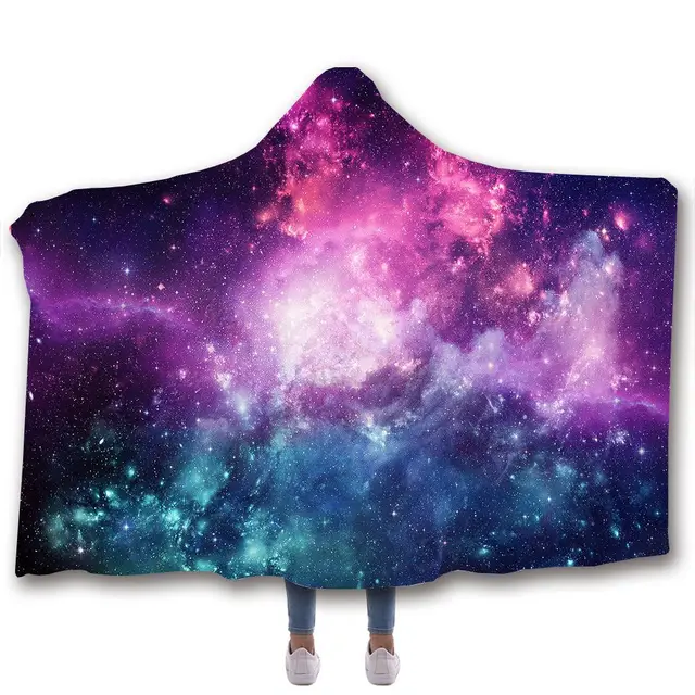 Cartoon Anime Print Hooded Blanket 1 Color - Shop at LoveMi