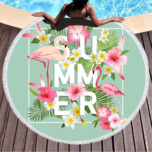 Round Printed Beach Towel 3Style - Shop at LoveMi