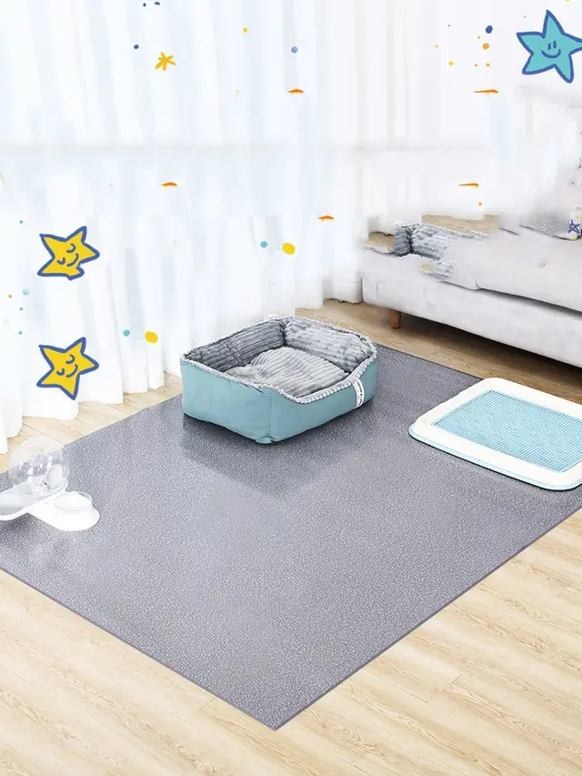 Dog Cage Carpet Waterproof Pet Special Mat for Sleeping Dog Cage Carpet Anti Urinary And Bite Resistant Gray Waterproof Floor Mat - Shop at LoveMi