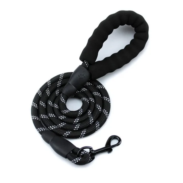 Sponge Pet Reflective Nylon Traction Rope Black - Shop at LoveMi