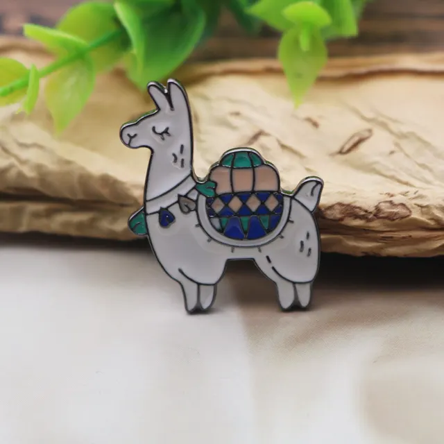 Cartoon Mummy Santa Claus Lightning Maple Leaf Dropping Pin Pin Badge Japanese Personality Corsage Alpaca - Shop at LoveMi