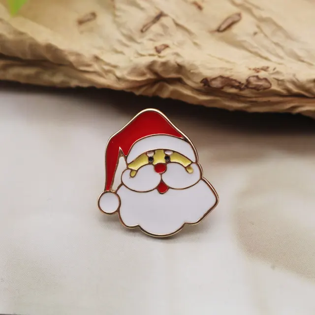 Cartoon Mummy Santa Claus Lightning Maple Leaf Dropping Pin Pin Badge Japanese Personality Corsage Santa Claus - Shop at LoveMi