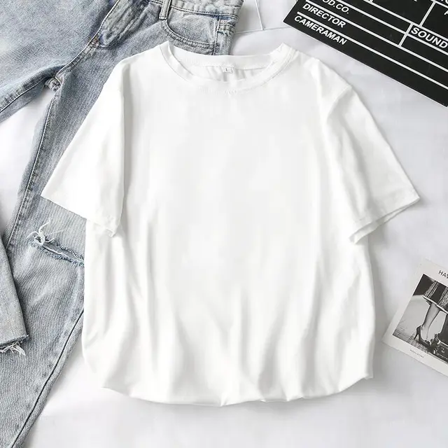 Trumpet Sleeve Summer All match T shirt Top Clothes Summer Tide Solid Color - Shop at LoveMi