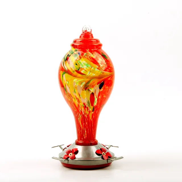 Hummingbird Water Feeder Bird Feeder Anti Ant Hook Stained Glass Feeder C - Shop at LoveMi