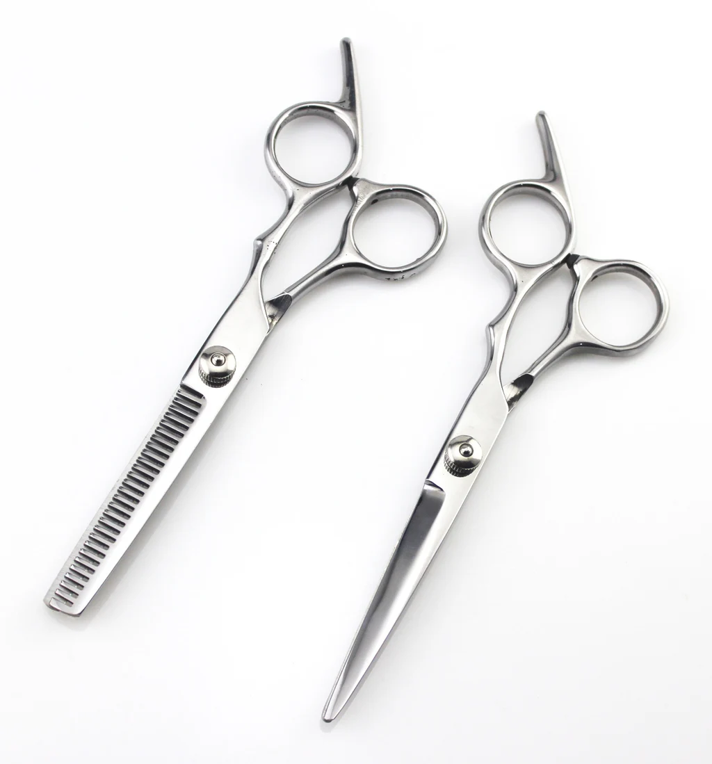 Steel Hairdressing Scissors 6 Inches - 2Pcs Set