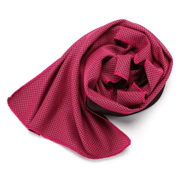 South Korea Cold Towel Outdoor Sports Towel Cooling Heatstroke Prevention Cold Towel Manufacturers And Retail Can Be Customized Logo Rose Red - Shop at LoveMi