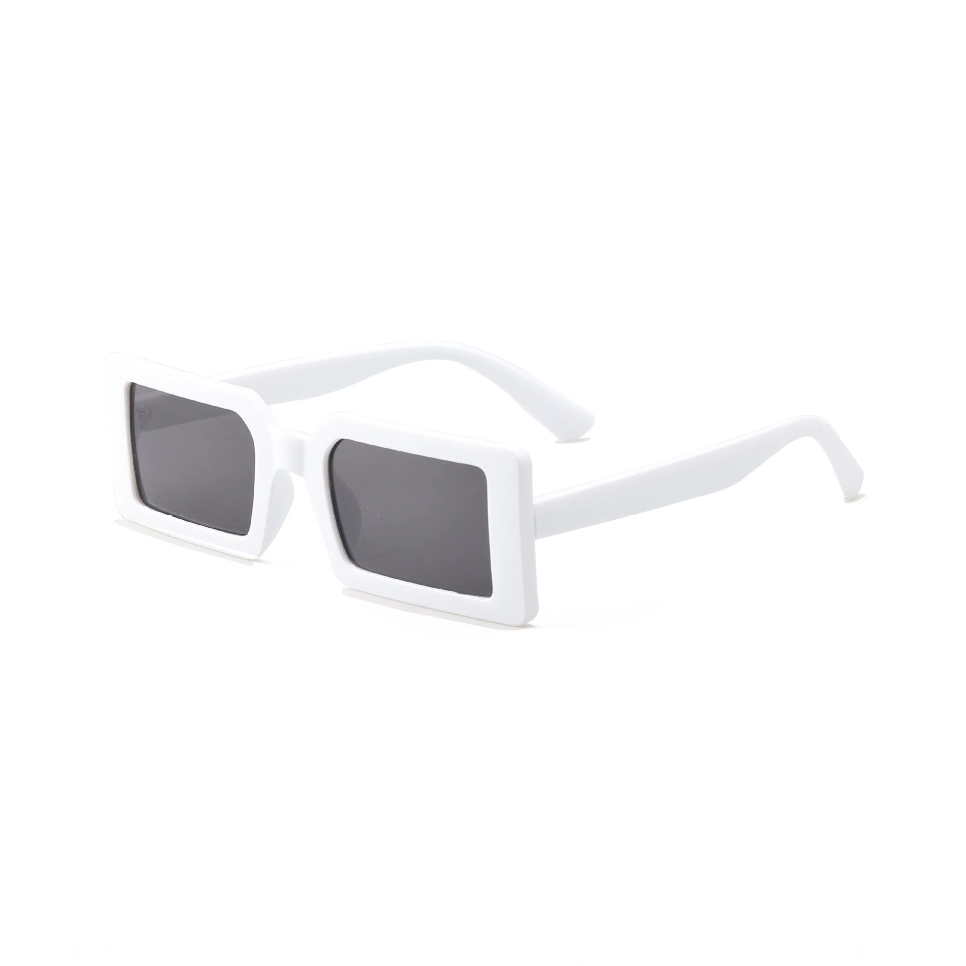Small Frame Sunglasses, Square Sunglasses, Cross-border Trend, Square Sunglasses Women - White