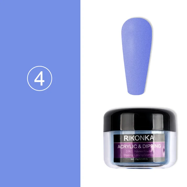 15g Acrylic Powder Sky Blue Carved Nail Art Pigment 4Style - Shop at LoveMi