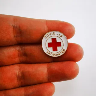 Creative Medical Series Brooch COVID-19 Vaccine Planting Commemorative Logo Badge