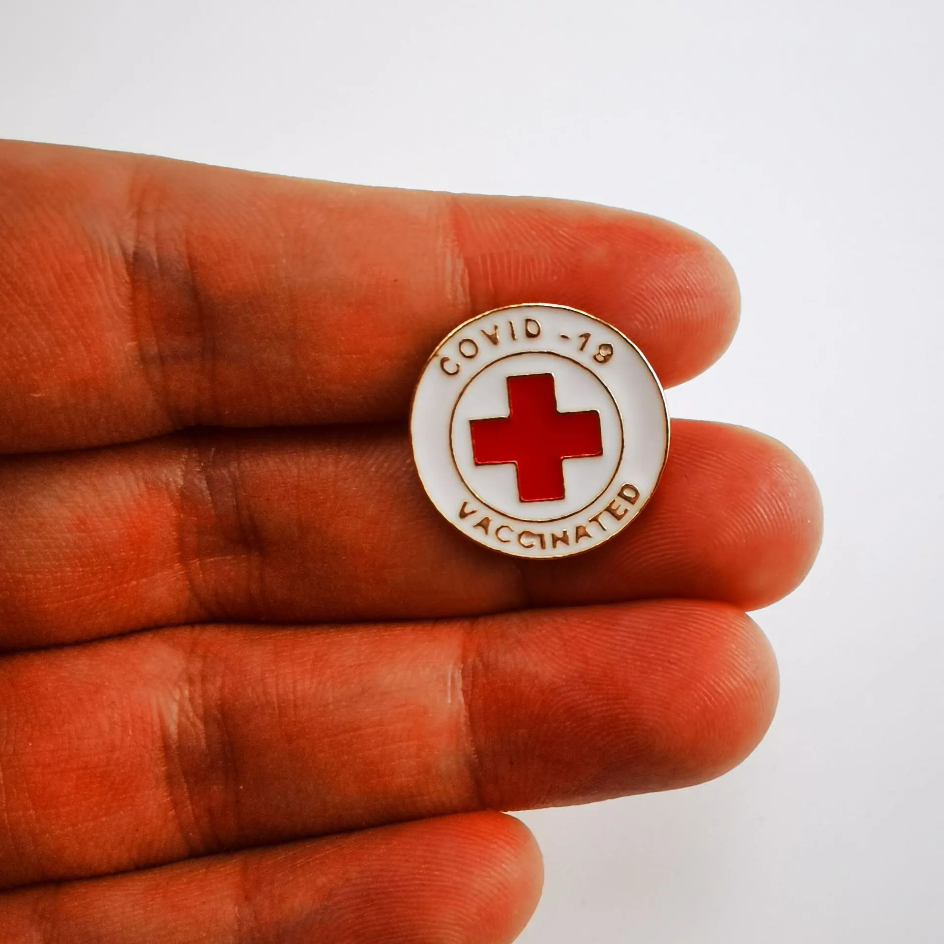 Creative Medical Series Brooch COVID-19 Vaccine Planting Commemorative Logo Badge