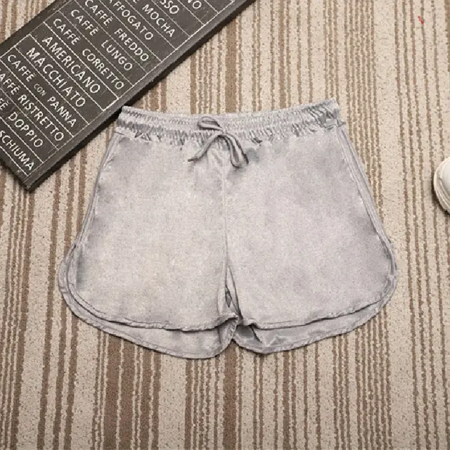 Sports Girl Fashion Lace Black And White Gray Shorts Casual Trend Wild Couple Pants Gray - Shop at LoveMi