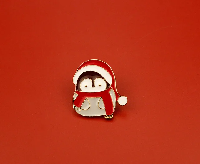 Penguin Brooch Cute Japanese Couple Cartoon Badge Pin Collar Pin Bag Decoration Hat Penguin - Shop at LoveMi