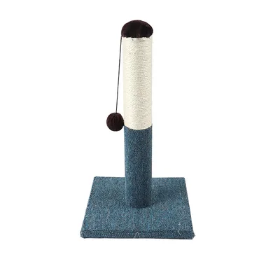 Pin Sword Hemp Rope Paper Tube Cat Climbing Frame Cat Grabbing Board Cat Toy Ball Round Base Cat Pet Toy Blue - Shop at LoveMi
