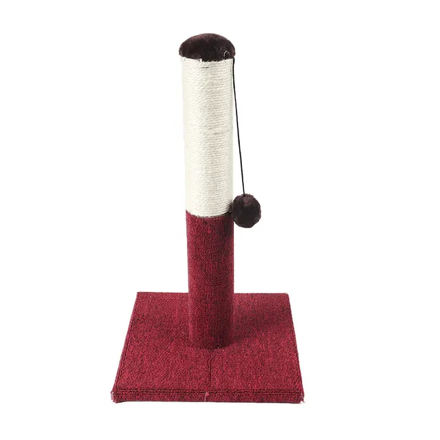 Pin Sword Hemp Rope Paper Tube Cat Climbing Frame Cat Grabbing Board Cat Toy Ball Round Base Cat Pet Toy Red - Shop at LoveMi